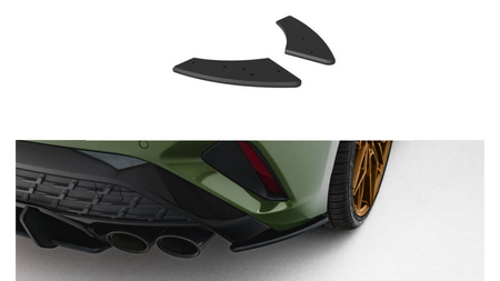 Splitter Audi S3 8Y Tył Boczne Street Pro Facelift Black-Red