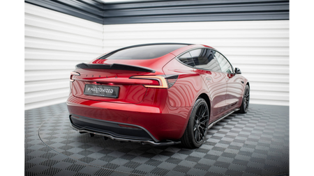 Splitter Tesla Model 3 Project Highland Rear Central with Diffuser v.1