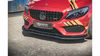 Splitter Mercedes-Benz - AMG C C205 C43 Front Racing Durability + Flaps Black