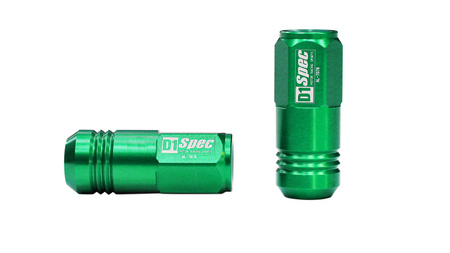 Nakrętki D1Spec Replika Alu EW M12x1,5 50mm Zielone