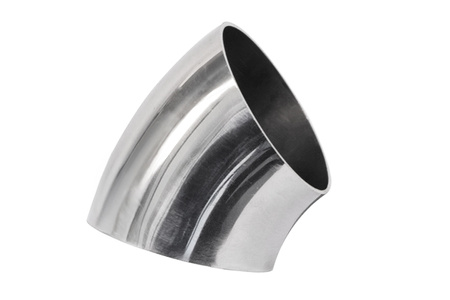 Stainless elbow 45deg 70mm thk.1,5mm polished