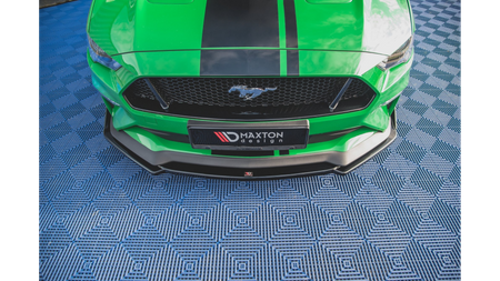 Splitter Ford Mustang VI GT Facelift przód v.2 + flaps Gloss Black