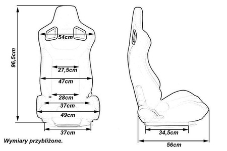 Racing seat GLOCK Carbon Black