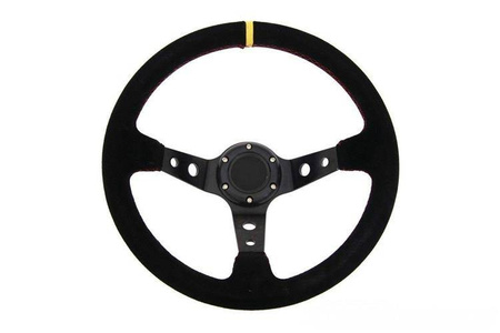 Steering wheel Pro 350mm offset:80mm Yellow Suede