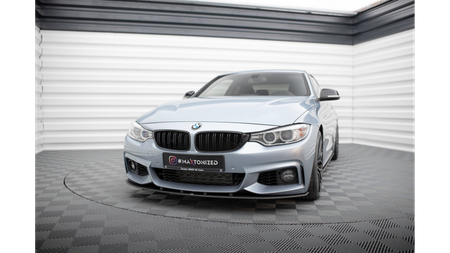 Splitter BMW 4 F32 F36 F33 M-Pack Front Pro Black-Red