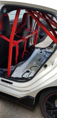 Rollbar skręcana pół klatka Honda Civic X Type R White