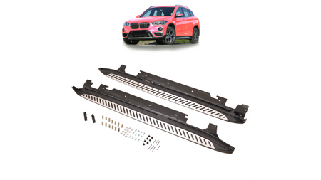 Stopnie boczne BMW X1 F48 Aluminium 