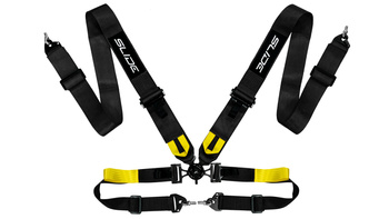 Pasy sportowe Slide V2 Quick Czarne 4P 3"