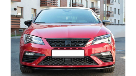 Splitter Seat Leon Cupra FR III Facelift przód v.1 Gloss Black