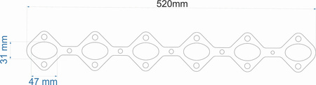 Exhaust flange E60 E61 E65 X5 3.0d