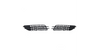 Fog Light Covers Audi A6 C7 Allroad Gloss Black