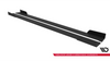Side Skirts Mitsubishi Lancer EVO X Street Pro Black + Gloss Flaps