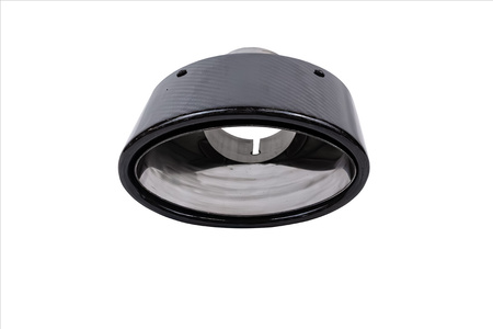 Exhaust Tip 150x90mm enter 70mm Carbon Gloss
