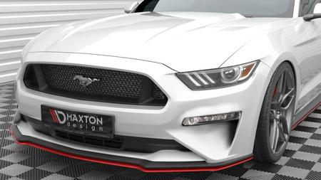 Splitter Ford Mustang VI Facelift RED Front v.2