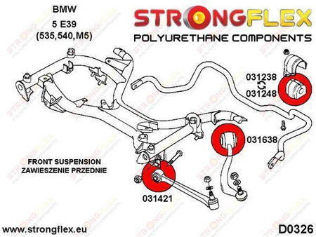 Front anti roll bar bush SPORT