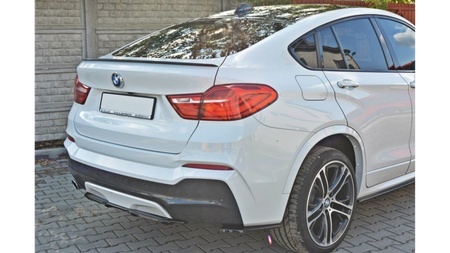 Splitter BMW X4 G02 M-Pack Tył Środkowy z Dyfuzorem Gloss Black