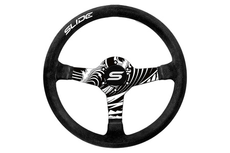 Steering wheel SLIDE 350mm offset:90mm Suede Hydrographics