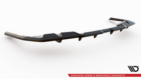 Splitter BMW 4 G26 M-Pack Tył Środkowy z Dyfuzorem v.1 Gloss Black