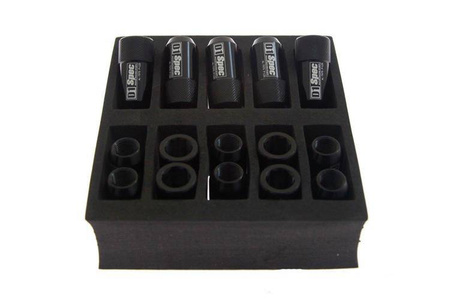 Forged wheel lug nuts D1Spec HEX Alu 1,25 black