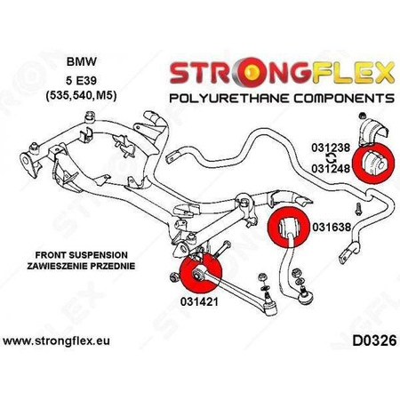 Full suspension bush kit E39 Sedan SPORT