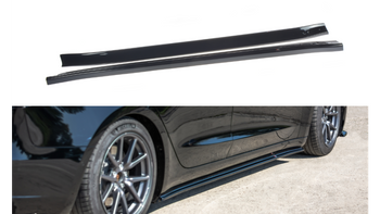 Diffuser Tesla Model 3 Side Skirts Gloss Black
