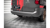 Splitter Peugeot Partner Long III Tył Środkowy z Dyfuzorem Gloss Black