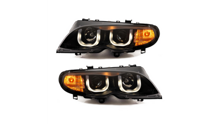 Lights BMW 3 E46 Facelift Front Black