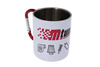 Kubek metalowy 300ml Biały MTuning