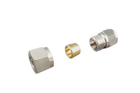 Brass Fitting for hardline 10mm - 1/4" external