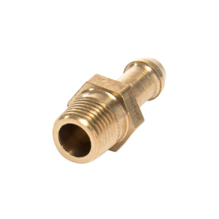 Nipple 1/8" to 6mm hose Brass