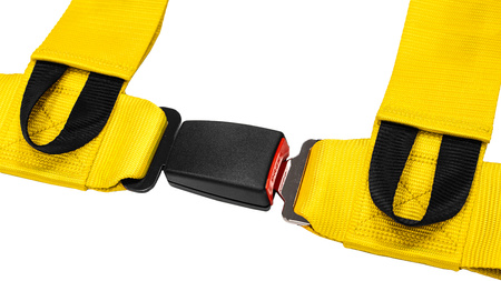 Racing seat belts Slide V2 YELLOW 4P 3" E4