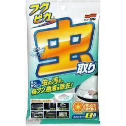 Soft99 Fukupika Bugs & Droppings Removal Wipes 8 pcs