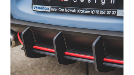 Dyfuzor Hyundai I30 III N Tył Racing Durability v.2 Black-Red