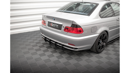 Diffuser BMW 3 E46 Rear Street Pro Black-Red