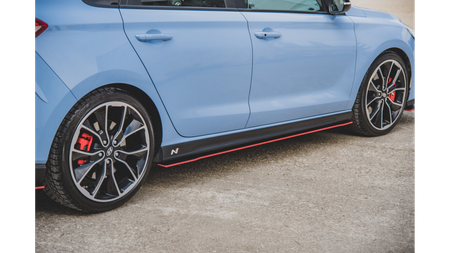 Diffuser Hyundai I30 III N Side Skirts Racing v.1 Black