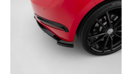 Splitter Volkswagen Golf R R-Line Mk7 Tył Boczne Facelift Red
