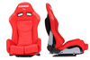 Fotel sportowy LOW MAX K608 Welur Bride Czerwony