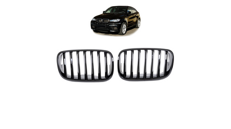 Grill BMW X6 E71 E72 X5 E70 pojedyncze żeberka Gloss Black