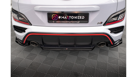 Splitter Hyundai Kona N Mk1 Rear Central Gloss Black