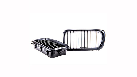 Grill BMW 7 E38 pojedyncze żeberka Matt Black