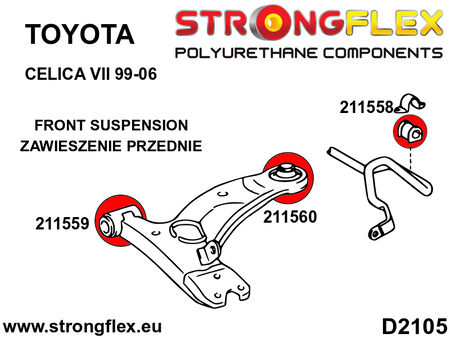 Front anti roll bar bush SPORT
