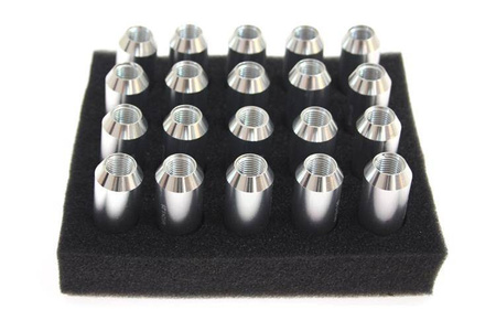 Wheel lug nuts JBR 60mm M12 x1,25 Silver