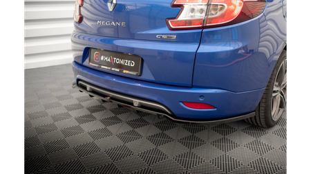 Splitter Renault Megane GT Line Grandtour III Facelift Rear Central with Diffuser Gloss Black