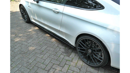 Dokładka Mercedes-Benz C C205 63AMG Progi Gloss Black