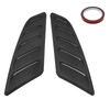 Universal Car Hood Louvers Black