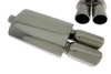 Rear Muffler TurboWorks 2x90mm inlet 63,5mm