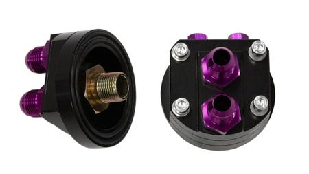 Podstawa Adapter relokator filtra Oleju Turboworks AN8 Czarny