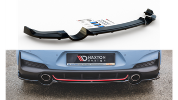 Splitter Hyundai I30 III N Rear Central with Diffuser Gloss Black