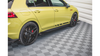 Dokładka Volkswagen Golf 8 GTI GTE GTI Clubsport R-Line Progi Racing Black-Red + Gloss Flaps