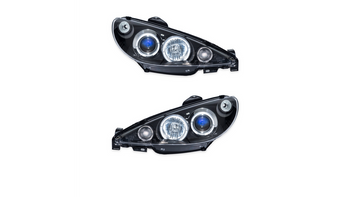 Lights PEUGEOT 206 CC SW Front Projector Black
